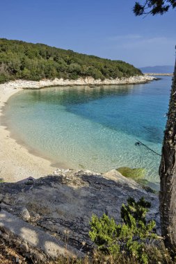 Emplisi Fiskardo Sahili, Cephalonia, İyon Adaları, Yunanistan