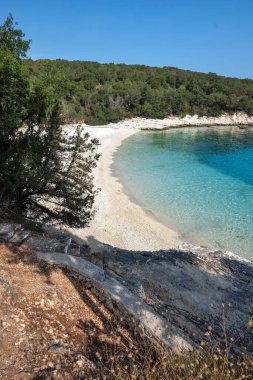 Emplisi Fiskardo Sahili, Cephalonia, İyon Adaları, Yunanistan