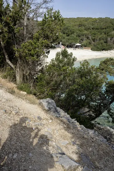 Emplisi Fiskardo Sahili, Cephalonia, İyon Adaları, Yunanistan