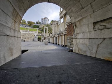 Bulgaristan'ın Plovdiv kentindeki Philippopolis Antik Roma tiyatrosunun kalıntıları