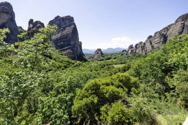 Meteora Manastırları, Teselya, Yunanistan 'ın İnanılmaz Panoramik Manastırı