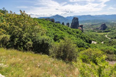Meteora Manastırları, Teselya, Yunanistan 'ın İnanılmaz Panoramik Manastırı
