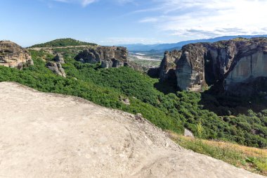 Meteora Manastırları, Teselya, Yunanistan 'ın İnanılmaz Panoramik Manastırı