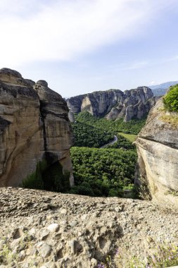 Meteora Manastırları, Teselya, Yunanistan 'ın İnanılmaz Panoramik Manastırı
