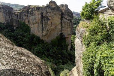 Meteora Manastırları, Teselya, Yunanistan 'ın İnanılmaz Panoramik Manastırı