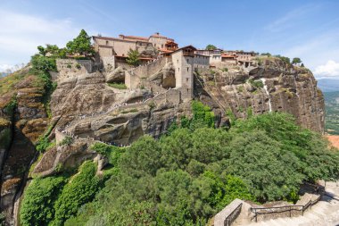 Meteora Manastırları, Teselya, Yunanistan 'ın İnanılmaz Panoramik Manastırı