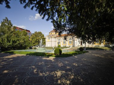 SOFYA, BULGARIA - 12 Eylül 2024: Merkezi Maden Hamamının İnanılmaz Manzarası - Sofya Tarih Müzesi, Bulgaristan