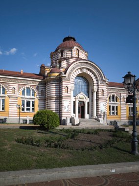 SOFYA, BULGARIA - 12 Eylül 2024: Merkezi Maden Hamamının İnanılmaz Manzarası - Sofya Tarih Müzesi, Bulgaristan