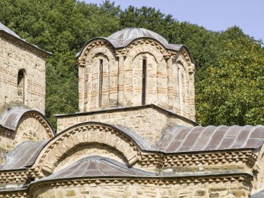 Amazing view of Medieval Poganovo Monastery of St. John Theologian, Serbia clipart