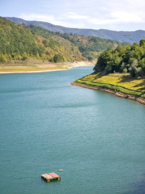 Amazing view of Zavoj Lake (Zavojsko jezero) at Stara Planina Mountain, Serbia clipart