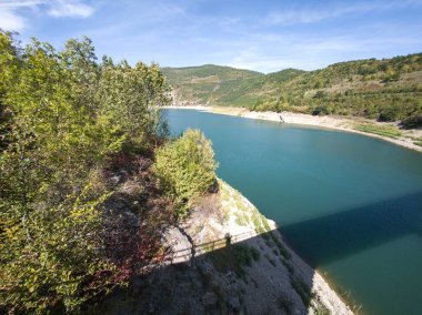 Amazing view of Zavoj Lake (Zavojsko jezero) at Stara Planina Mountain, Serbia clipart