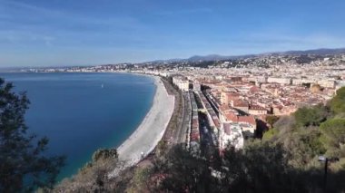 Nice, Provence Alpes-Cote d 'Azur, Fransa' nın Muhteşem Panoraması