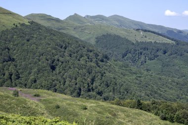 Summer view of Belasitsa Mountain around Kongur peak, Blagoevgrad Region, Bulgaria clipart