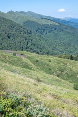 Summer view of Belasitsa Mountain around Kongur peak, Blagoevgrad Region, Bulgaria clipart