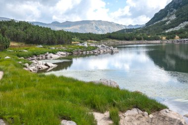 Amazing Landscape of The Stinky Lake (Smradlivoto Lake), Rila mountain, Bulgaria clipart