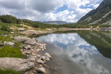 Amazing Landscape of The Stinky Lake (Smradlivoto Lake), Rila mountain, Bulgaria clipart