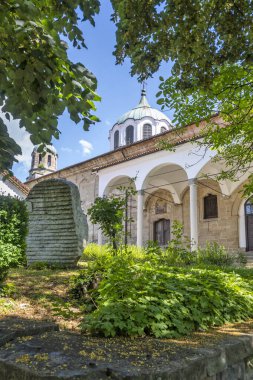 ELENA, BULGARIA - 09 Temmuz 2023: Bulgaristan 'ın tarihi Elena kenti, Veliko Tarnovo Bölgesi Panoraması