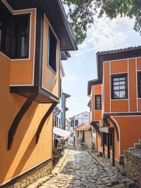 Bulgaristan 'ın eski Plovdiv kentinin panoramik manzarası