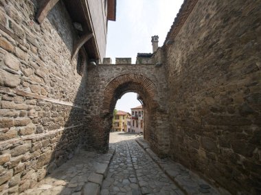 Bulgaristan 'ın eski Plovdiv kentinin panoramik manzarası