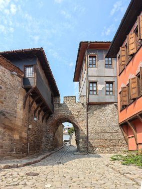 Bulgaristan 'ın eski Plovdiv kentinin panoramik manzarası