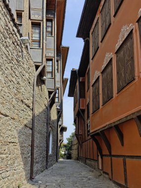 Bulgaristan 'ın eski Plovdiv kentinin panoramik manzarası