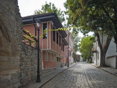 Bulgaristan 'ın eski Plovdiv kentinin panoramik manzarası