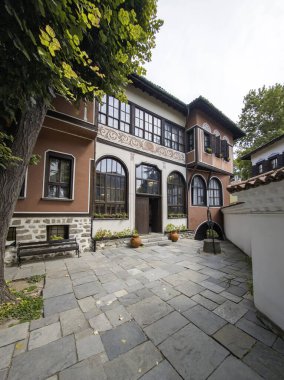 Bulgaristan 'ın eski Plovdiv kentinin panoramik manzarası