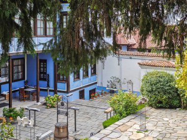 Bulgaristan 'ın eski Plovdiv kentinin panoramik manzarası