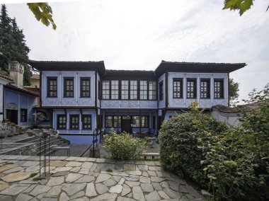 Bulgaristan 'ın eski Plovdiv kentinin panoramik manzarası
