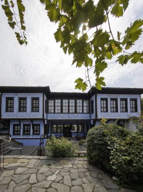 Bulgaristan 'ın eski Plovdiv kentinin panoramik manzarası