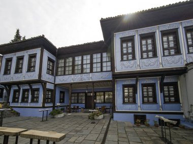 Bulgaristan 'ın eski Plovdiv kentinin panoramik manzarası