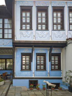 Bulgaristan 'ın eski Plovdiv kentinin panoramik manzarası