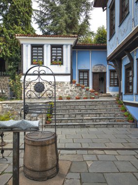 Bulgaristan 'ın eski Plovdiv kentinin panoramik manzarası