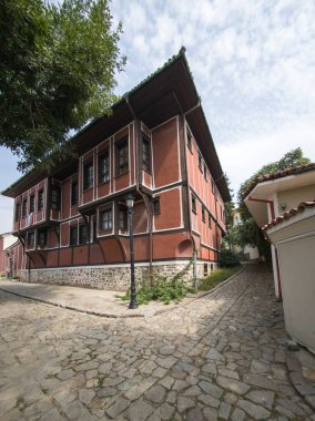 Bulgaristan 'ın eski Plovdiv kentinin panoramik manzarası