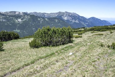 Amazing Summer Landscape of Rila mountain near The Dead and The Fish Lakes, Bulgaria clipart