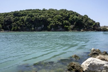 Amazing view of The mouth of the river Acheron at Ammoudia village, Epirus, Greece clipart