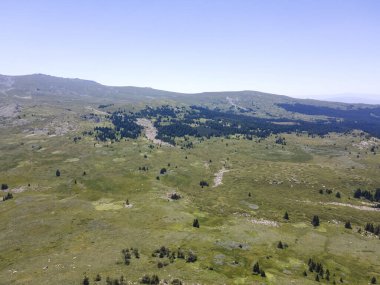 Amazing Aerial view of Vitosha Mountain near Kamen Del Peak, Bulgaria