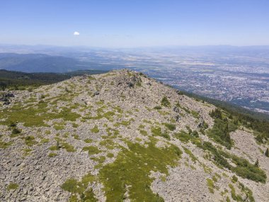 Amazing Aerial view of Vitosha Mountain near Kamen Del Peak, Bulgaria