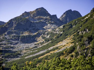 Amazing Autumn Landscape of Rila Mountain near Malyovitsa peak, Bulgaria