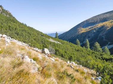 Amazing Autumn Landscape of Rila Mountain near Malyovitsa peak, Bulgaria