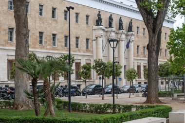 BARI, İtalya - 16 Mayıs 2024: Bari, Apulia Bölgesi, İtalya 'nın Eski Kasabası' nın inanılmaz manzarası