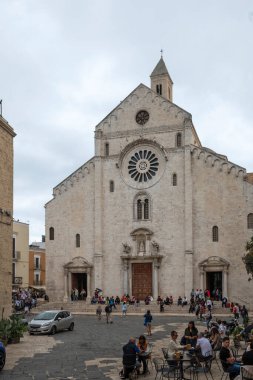 BARI, İtalya - 16 Mayıs 2024: Bari, Apulia Bölgesi, İtalya 'nın Eski Kasabası' nın inanılmaz manzarası