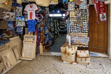 BARI, İtalya - 16 Mayıs 2024: Bari, Apulia Bölgesi, İtalya 'nın Eski Kasabası' nın inanılmaz manzarası