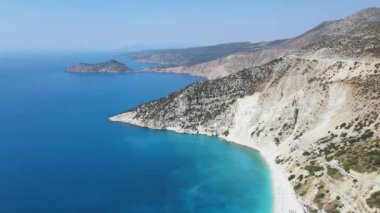 Myrtos Sahili, Cephalonia, İyon Adaları, Yunanistan