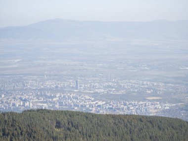 Bulgaristan 'ın Vitosha Dağı' nın şaşırtıcı sonbahar manzarası