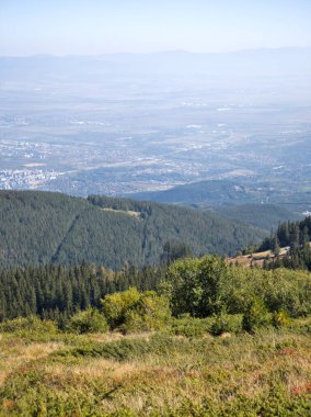 Bulgaristan 'ın Vitosha Dağı' nın şaşırtıcı sonbahar manzarası