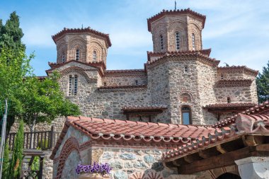 Meteora Manastırlarının bahar manzarası, Teselya, Yunanistan