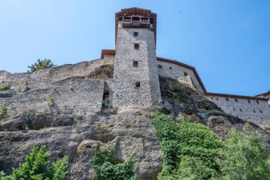 Meteora Manastırlarının bahar manzarası, Teselya, Yunanistan