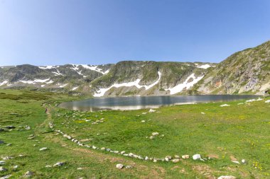 Bulgaristan 'ın Yedi Rila Gölü yakınlarındaki Rila Dağı' nın Şaşırtıcı Panoraması
