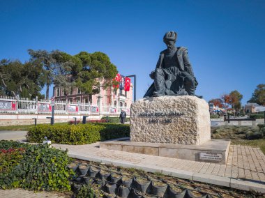 EDIRNE, TURKEY - Kasım 02, 2024: Edirne şehir merkezinin panoramik manzarası, Doğu Trakya, Türkiye